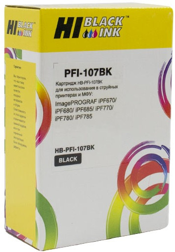 Изображение товара Картридж Hi-Black PFI-107BK черный для Canon iPF680 iPF685 iPF780 iPF785