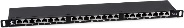 

Патч-панель Cabeus PLHD-24-Cat.6-SH-Dual-0,5U 19" 0,5U, 24 порта RJ-45, категория 6, полностью экранированная, Dual IDC, PLHD-24-Cat.6-SH-Dual-0,5U