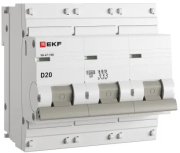 фото Автоматический выключатель EKF mcb47100-3-20D-pro