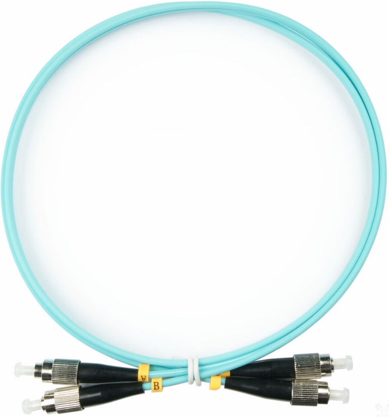 

Кабель патч-корд волоконно-оптический Cabeus FOP-50-FC-FC-1m duplex FC-FC 50/125 mm OM3 1м LSZH, FOP-50-FC-FC-1m