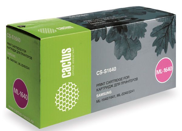 

Картридж Cactus CS-S1640 для принтеров SAMSUNG ML-1640/1641, ML-2240/2241, черный, 1500 стр., CS-S1640
