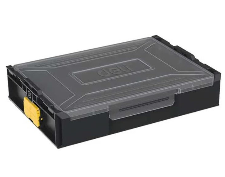 

Органайзер Deli DL1201 пластиковый штабелируемый с переставными перегородками 340 х 260 х 70 мм, DL1201