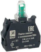 фото Лампа сменная c основанием  EKF XB4-ESL-Y