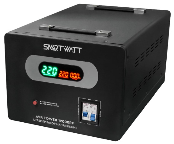 Изображение товара Стабилизатор напряжения SmartWatt AVR TOWER 12000RF для дома и офиса