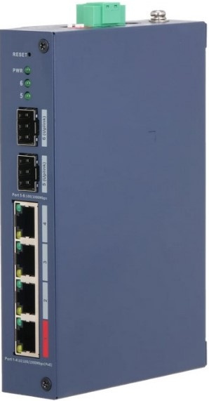 Изображение товара Коммутатор PoE Dahua DH-CHS4206-4GT-90