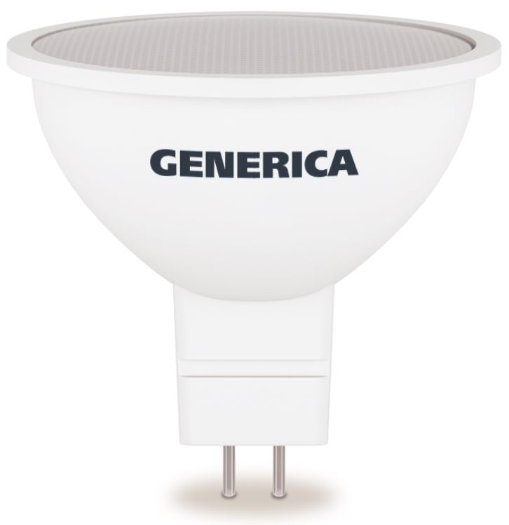 

Лампа светодиодная GENERICA LL-MR16-08-230-40-GU5-G MR16 софит 8Вт 230В 4000К GU5.3 (кратность 10шт), LL-MR16-08-230-40-GU5-G