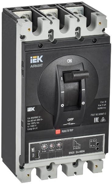 Автоматический выключатель,IEK,AR-MCCB-3H-085-0400A-ELSC