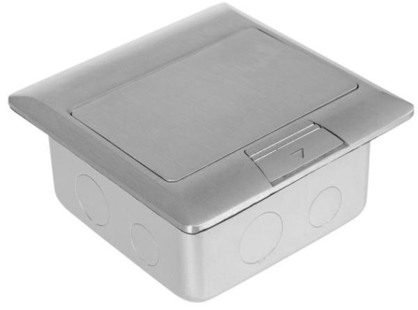 Изображение товара Лючок напольный Datarex DR-PRO-013822 4 модуля выдвижной алюминиевый