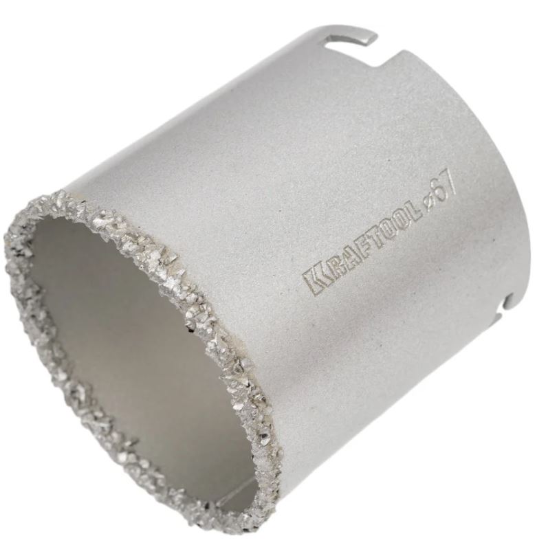 

Коронка Kraftool 33401-67_z01 кольцевая с напылением из карбида вольфрама, 67мм., 33401-67_z01