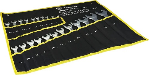 

Набор гаечных ключей DEKO DKHT22 065-0992 комбинированных, в сумке (22 предмета), DKHT22