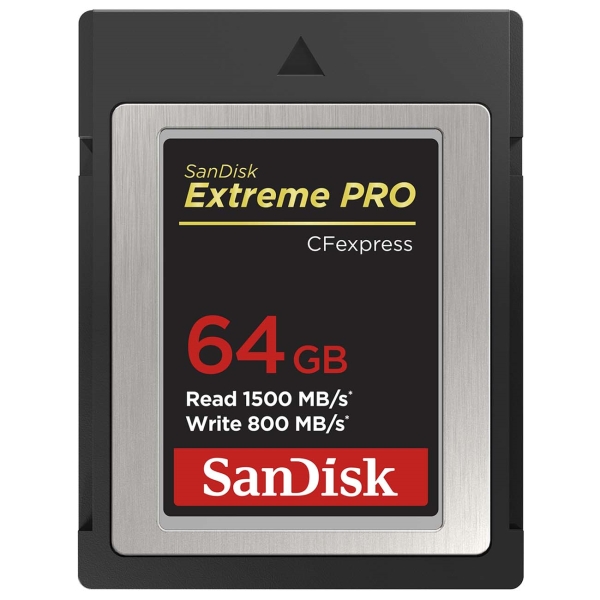 

Карта памяти 64GB SanDisk SDCFE-064G-GN4NN Extreme PRO CFexpress Type B 1500/800MB/s, SDCFE-064G-GN4NN