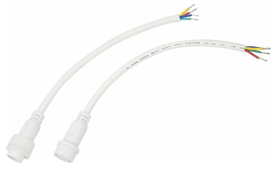 

Кабель Rexant 11-9450 соединительный (5pin) герметичный (IP67) 5х0.5мм2 белый, 11-9450