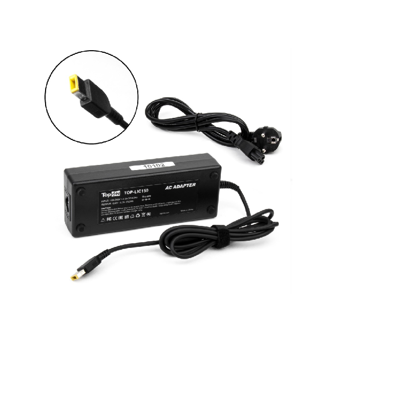 

Блок питания для ноутбука Lenovo TopOn TOP-LIC150 19.5V 7.7A (коннектор прямоуголный) 150W, TOP-LIC150