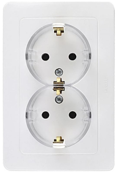 Изображение товара Розетка с заземлением HEGEL РС16-381 надежное электропитание