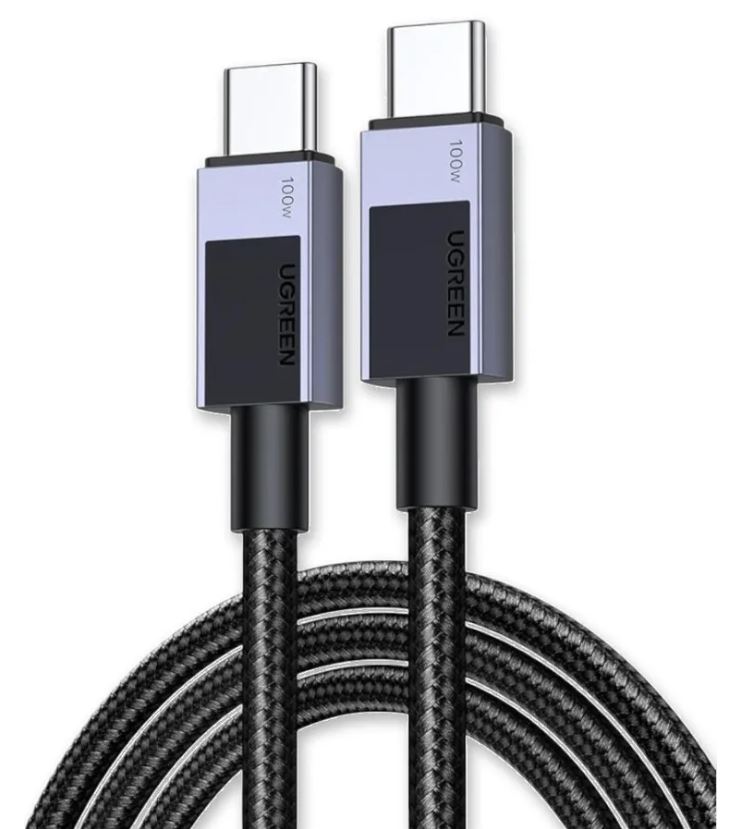 

Кабель интерфейсный UGREEN L512 Type C 2.0 Male To Type C 2.0 Male 5A Data Cable, длина: 2м, цвет: черный, L512