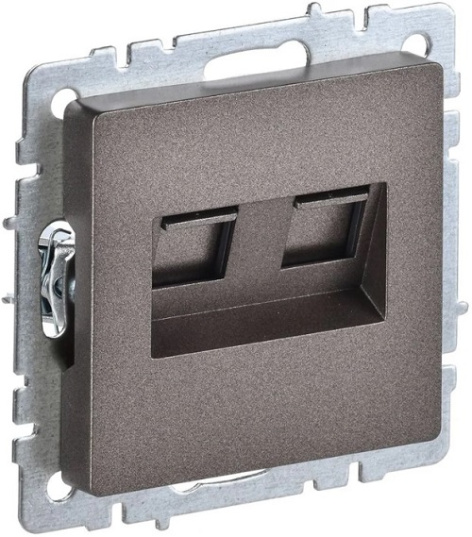 фото Розетка компьютерная двойная IEK BR-K20-2-K45 в Челябинске