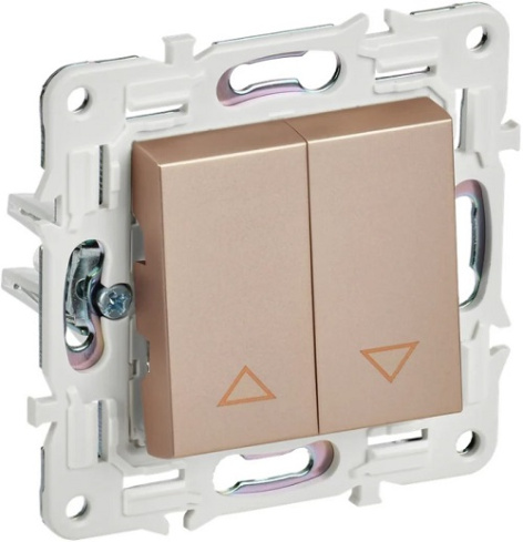 Изображение товара Выключатель двухклавишный IEK SK-V15-0-10-K98