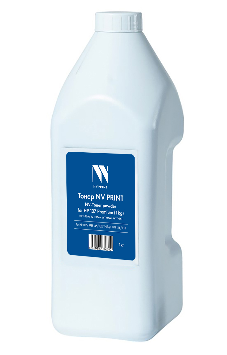

Тонер NVP NV-HP107-PR-1KG для HP 107 Premium (W1106A, W1105A, W1107A, W1110A) (1кг, ASC) для HP 107, MFP135/137, 108a, MFP136/138 совместимый, NV-HP107-PR-1KG