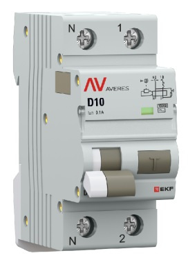 фото Автомат дифференциальный EKF rcbo10-1pn-10D-100-ac-av в Красноярске