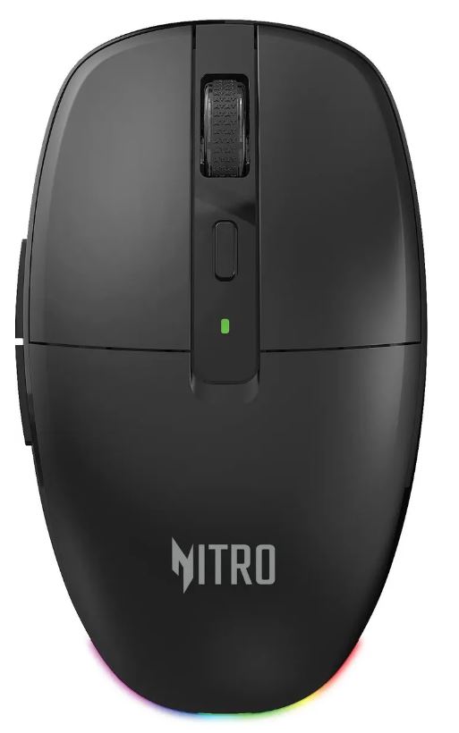 

Мышь Wireless Acer Nitro OMR400 ZL.MCECC.05B черный оптическая 3200dpi silent BT/Radio USB 6but (2043392), Nitro OMR400