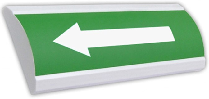 Оповещатель Электротехника и Автоматика ЛЮКС-24 "Стрелка влево" охранно-пожарный световой табло