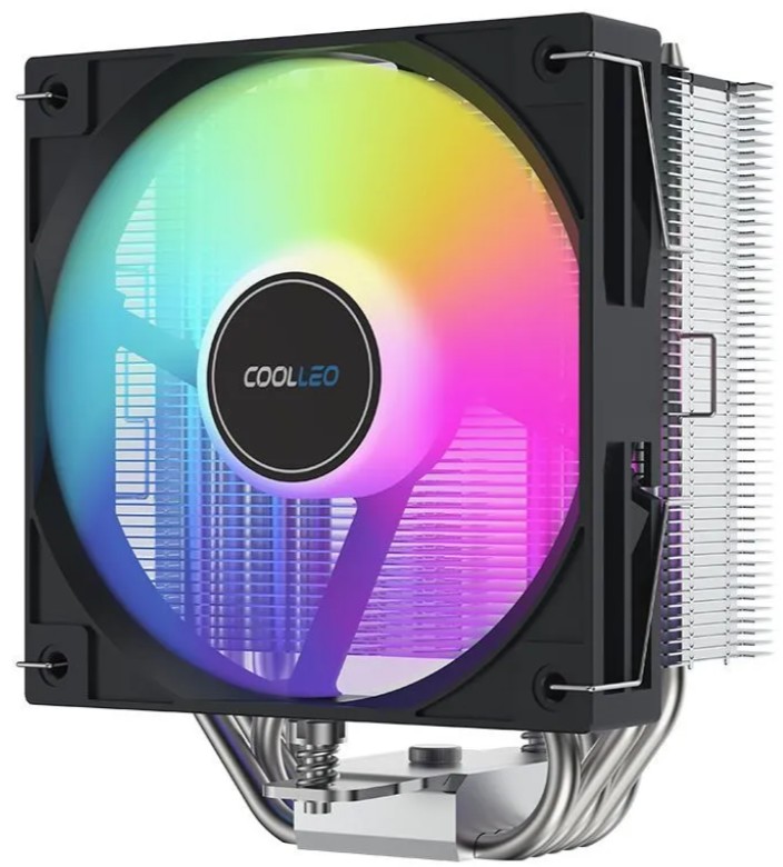 

Кулер Coolleo CL-P50i-ARGB-V2 LGA115x/1200/1700/AM4/AM5 (235W, 120mm, 1600rpm, 71.5CFM, 25.4dBa), CL-P50i-ARGB-V2
