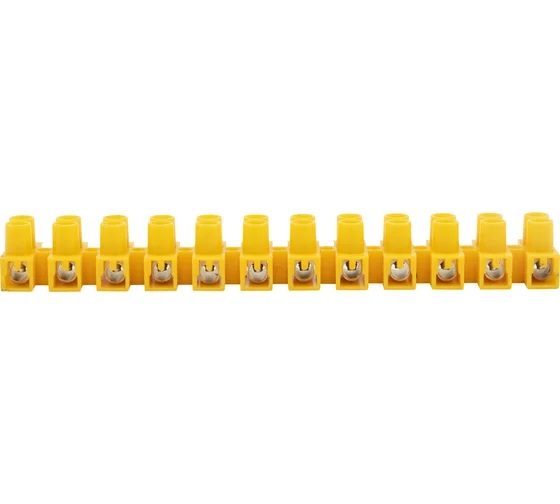 

Клеммная колодка Rexant 07-5006-3 винтовая KВ-6 2,5-6, ток 6 A, полипропилен желтый, 07-5006-3