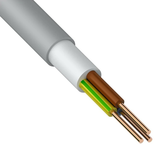 Изображение товара Кабель силовой ККЗ 01-8705 NUM-J 3x2,5 мм² 100 м ГОСТ для электросетей