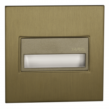 

Светильник Zamel 14-211-42 SONA Золото/Тепл.бел. в монт.коробку, с квадратной рамкой 14V DC, 14-211-42