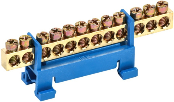 Изображение товара Шина IEK YNN10-69-12P-K07 для щитового оборудования 12 контактов
