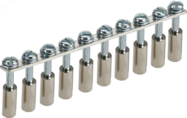 Изображение товара Перемычка IEK YCT10-00-K03-006-EC-10P для электроцепей винтовая 10 полюсов