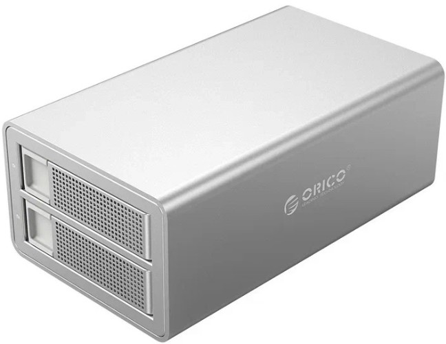 Док-станция Orico 3529RU3 для жёстких дисков 2.5"/ 3.5"; с RAID, 2 слота, серебристый