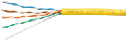 фото Кабель витая пара U/UTP 5e кат. 4 пары  Cabeus UTP-4P-Cat.5e-SOLID-YL-25