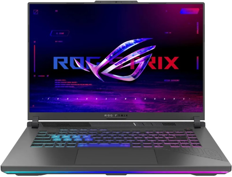 

Ноутбук ASUS ROG Strix G16 G614PR-RV089 90NR0NJ7-M00620 Ryzen 9 8940HX/32GB/1TB SSD/GeForce RTX5070Ti 12GB/16" WUXGA/WiFi/BT/Cam/noOS/grey, ROG Strix G16 G614PR-RV089