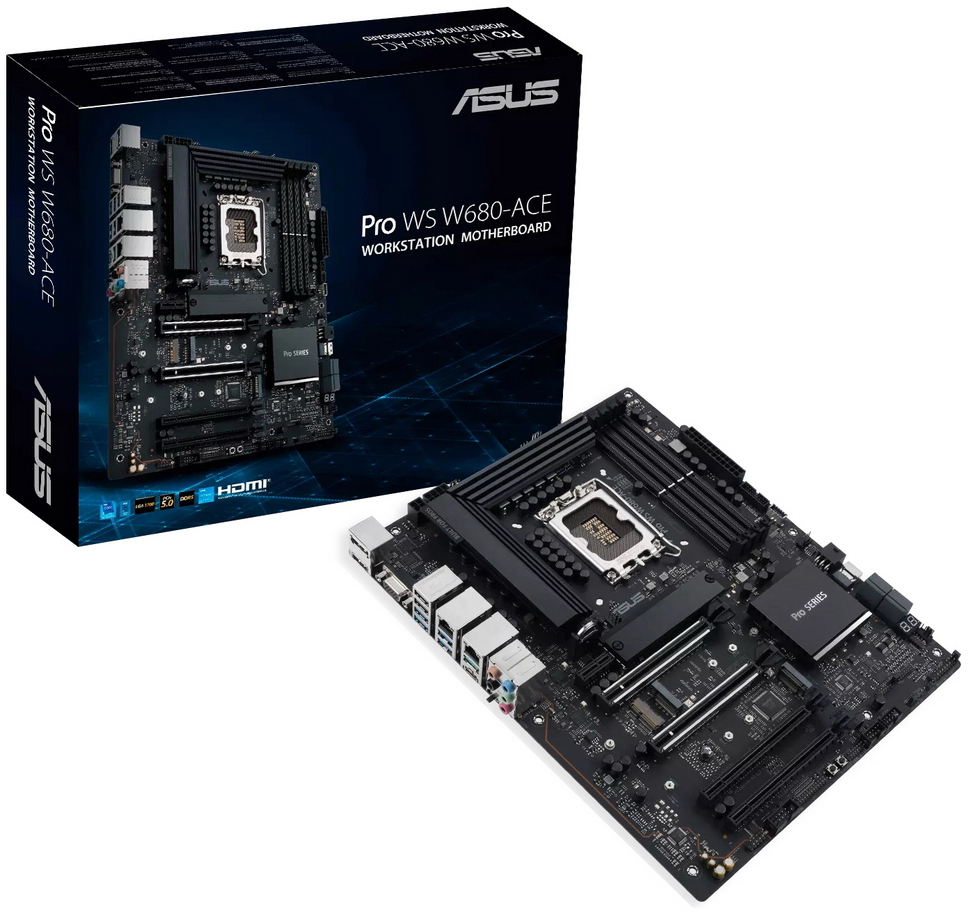 

Материнская плата ATX ASUS PRO WS W680-ACE 90MB1DZ0-M0EAY0 (LGA1700, W680, 4*DDR5 (6400), 8*SATA 6G RAID, 3*M.2, 5*PCIE, 2*2.5Glan, HDMI, DP, VGA, USB, PRO WS W680-ACE