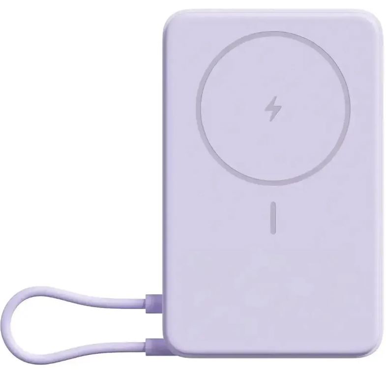 

Аккумулятор внешний портативный Xiaomi BHR08PAGL Magnetic Power Bank 10000 with Built-in Stand Purple, BHR08PAGL