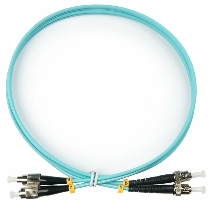 

Кабель патч-корд волоконно-оптический Cabeus FOP-50-FC-ST-1m duplex FC-ST 50/125 mm OM3 1м LSZH, FOP-50-FC-ST-1m