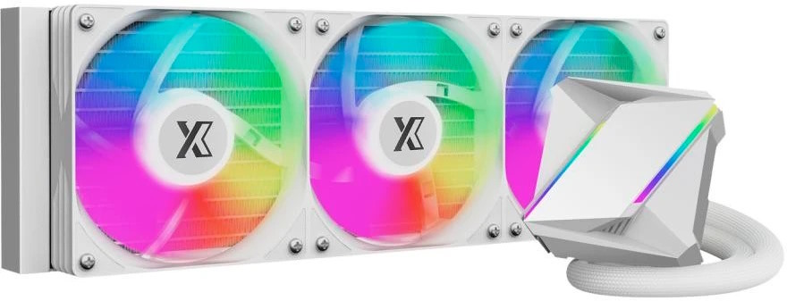 

Система охлаждения жидкостная Xastra LM360 ARGB WH LGA1700/1200/115X/AM5/AM4 (TDP 285W, 3*120mm, 600-2000rpm), LM360 ARGB WH
