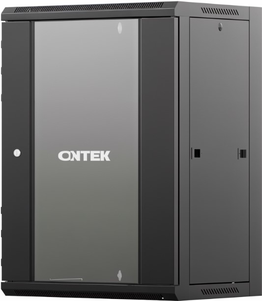 

Шкаф настенный 19", 18U ONTEK TSN18U66964GSRSWRW-9005 телекоммуникационный, 2 профиля 19, дверь стеклянная, боковые стенки съемные, задняя стенка, раз, TSN18U66964GSRSWRW-9005