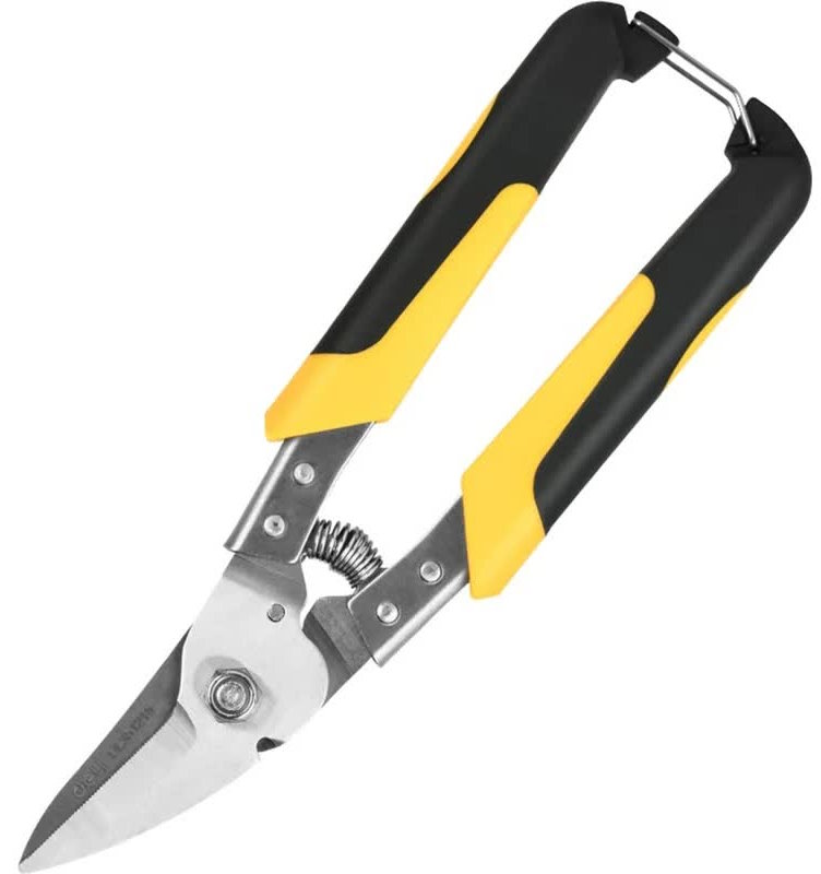 

Ножницы по металлу Deli DL351215 215мм, нержавеющая сталь, прорезиненная рукоятка, возвратная пружина, DL351215