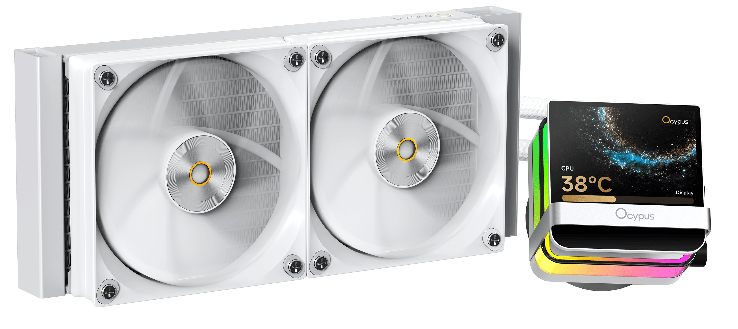 

Система охлаждения жидкостная Ocypus Sigma L24 WH ARGB LGA115X/1200/1700/18XX/AM4/AM5 (2*120mm), Sigma L24 WH ARGB