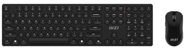 Изображение товара Комплект клавиатура и мышь MSI K210 Combo беспроводной радиоканал черный