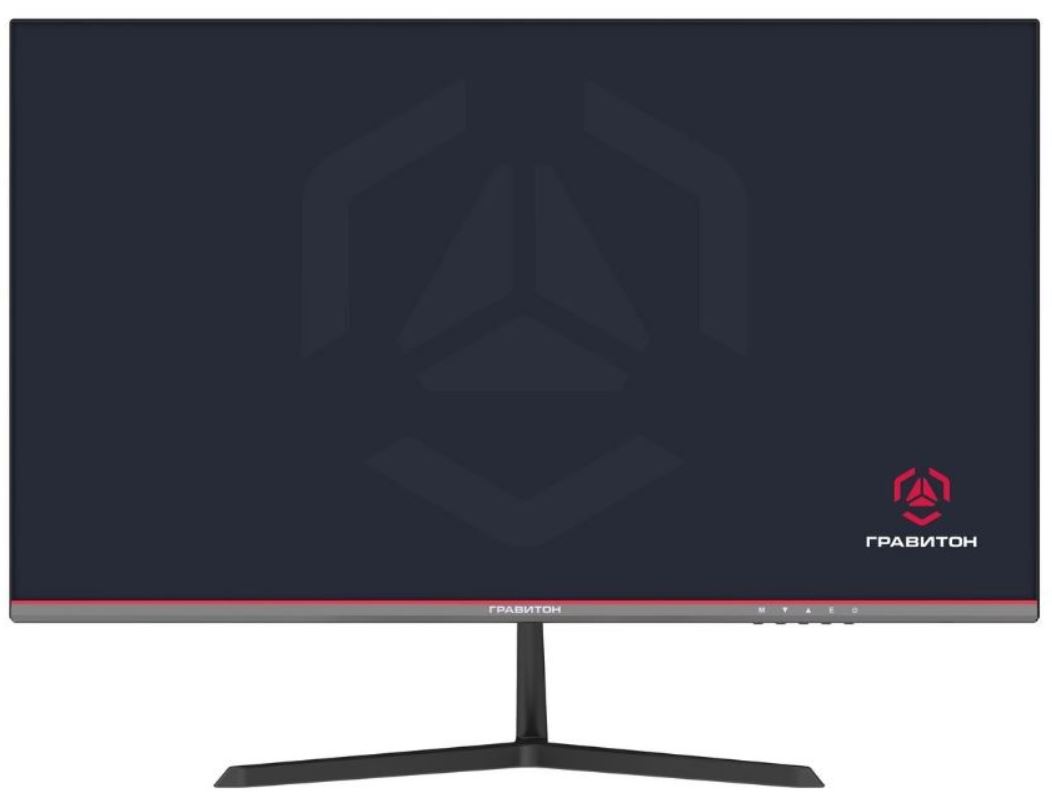 Монитор 23,8" Гравитон МН24Б ЕЦРТ.467846.001-02(3YBAS) с рег опорой IPS, 1920x1080, 178/178, 5мс, 300кд/м, 75Гц, Type-C PD, 2xHDMI2.0, 2xUSB2.0, VESA