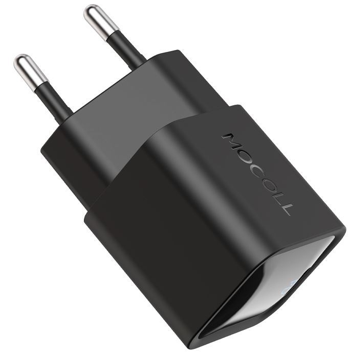 

Зарядное устройство сетевое MOCOLL 20MB 20W Mini Alfa Series Type-C Черный, 20MB