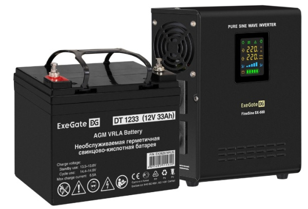 Изображение товара Комплект Exegate FineSine SX-500.LCD.AVR.2SH