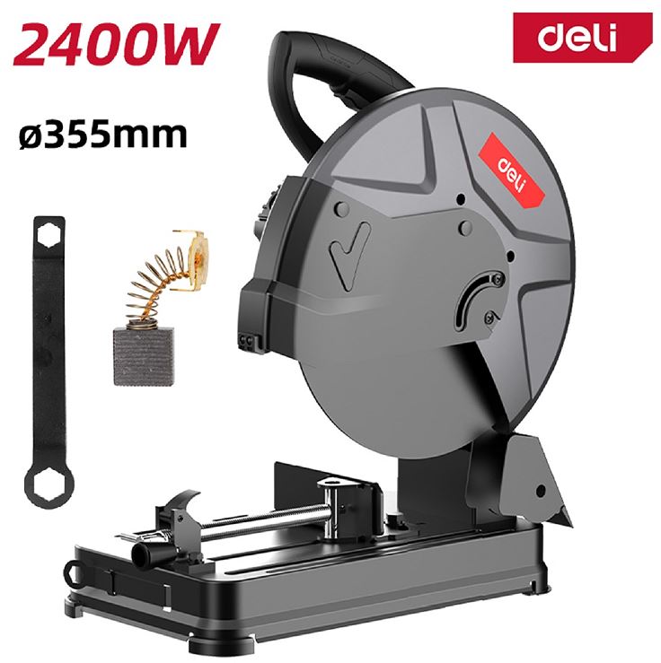 

Пила отрезная Deli DE-XQ355-2 монтажная (2400Вт, 4000об/мин, диаметр диска 355мм), DE-XQ355-2