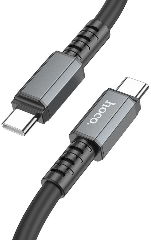 

Кабель интерфейсный Hoco X85 TYPE-C TO TYPE-C USB Type-C (m)-USB Type-C (m) 1м черный (2003622), X85 TYPE-C TO TYPE-C