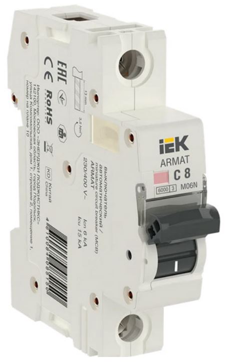 Автоматический выключатель IEK AR-M06N-1-C008