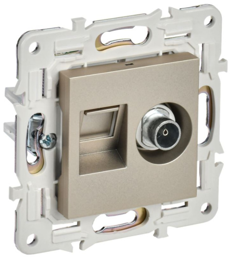 Изображение товара Мультимедийные комбинированные розетки SKANDY IEK SK-AK20-2-K37