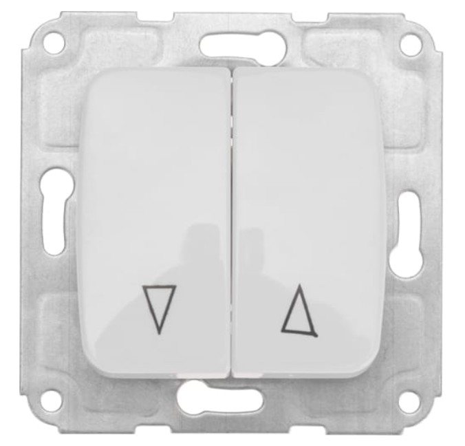 

Выключатель KRANZ KR-78-0209 DEA для жалюзи 2кл с/у 10А мех. белый, KR-78-0209